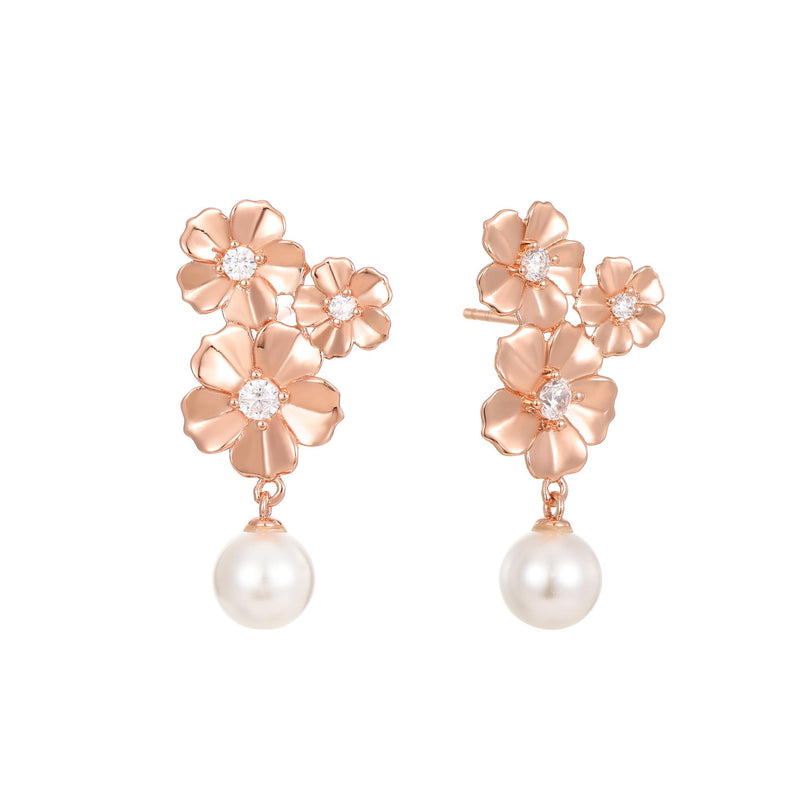 Belle Earrings Rose Gold
