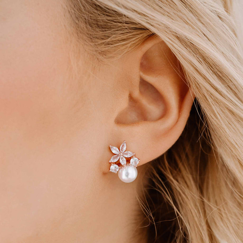Fleur Bridal Rose Gold Set