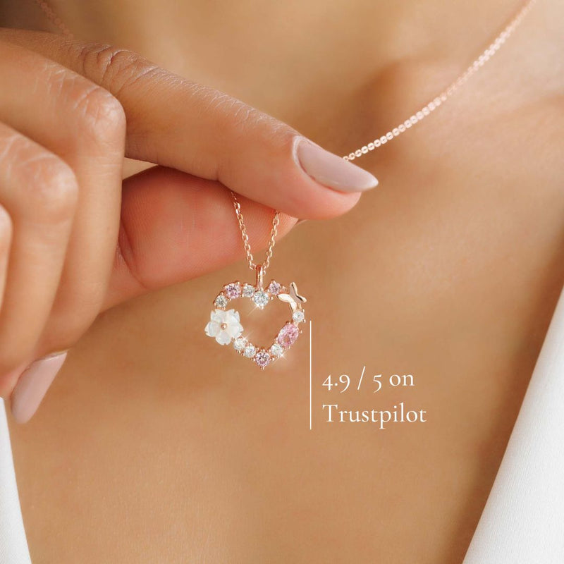 Rose Gold Heart Necklace