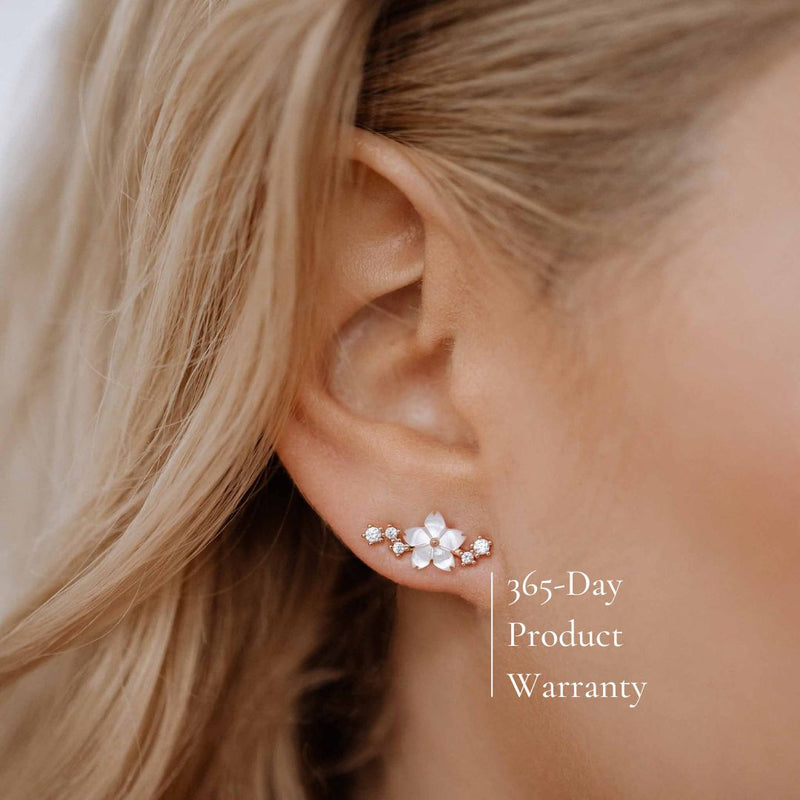 Rose Gold Sparkle Earrings