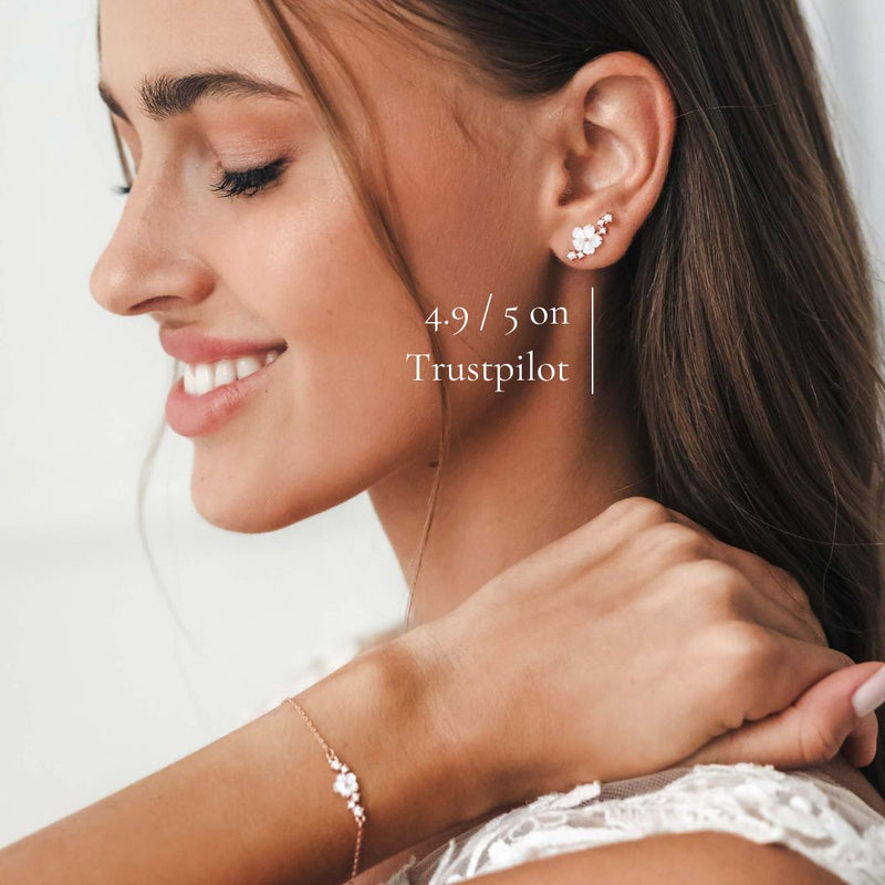 Rose Gold Sparkle Earrings