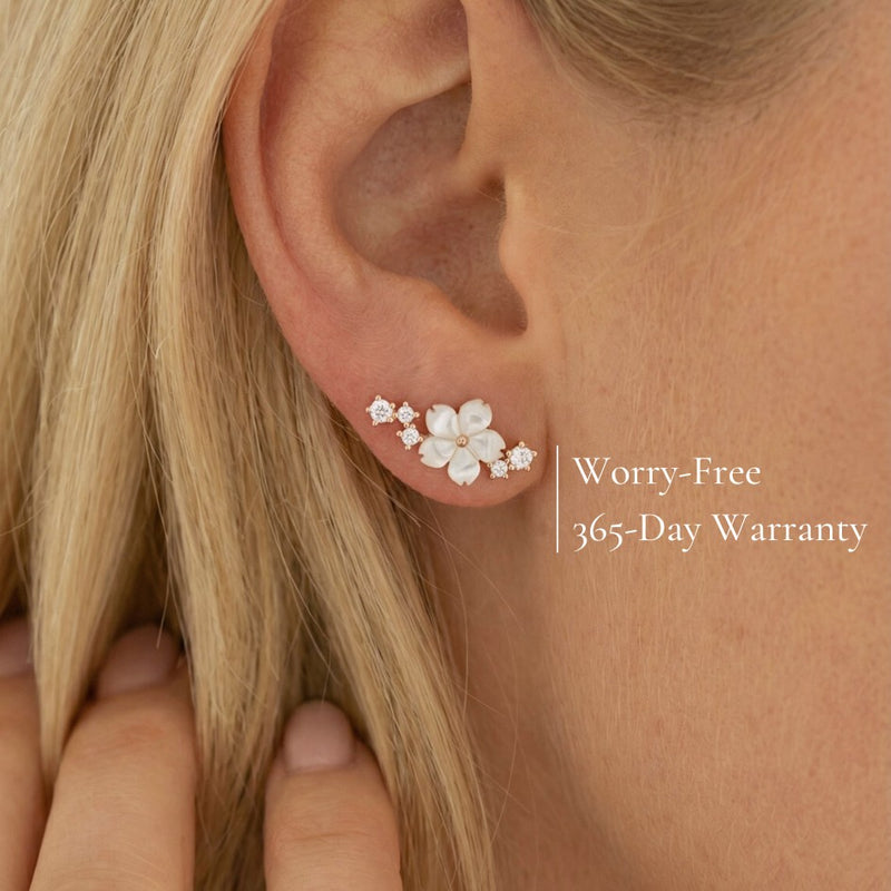 Rose Gold Sparkle Earrings