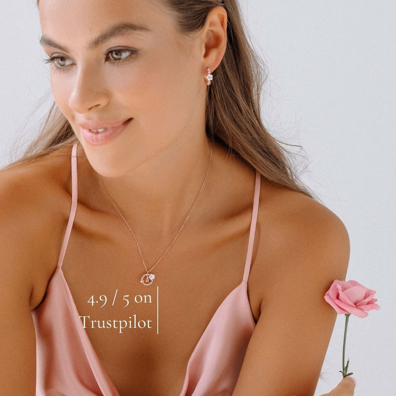 Rose Gold Letter Necklace