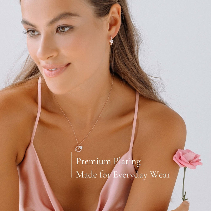 Rose Gold Letter Necklace