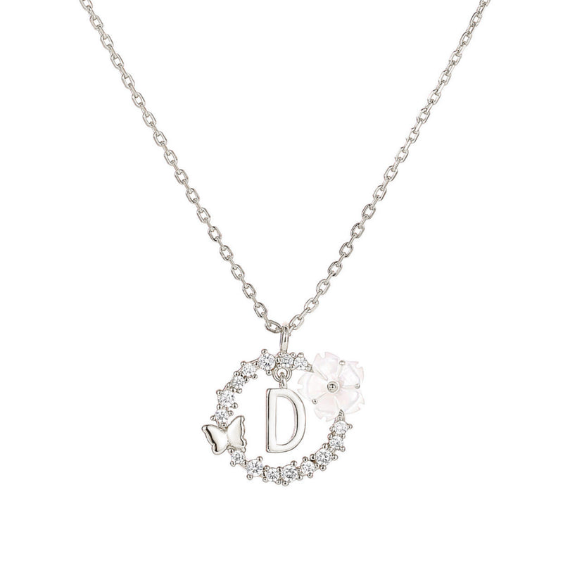 Silver Letter Necklace