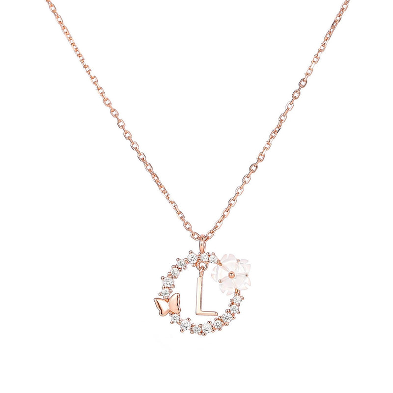 Rose Gold Letter Necklace