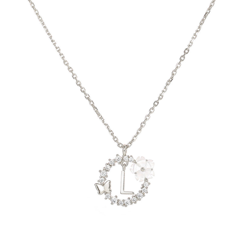 Silver Letter Necklace