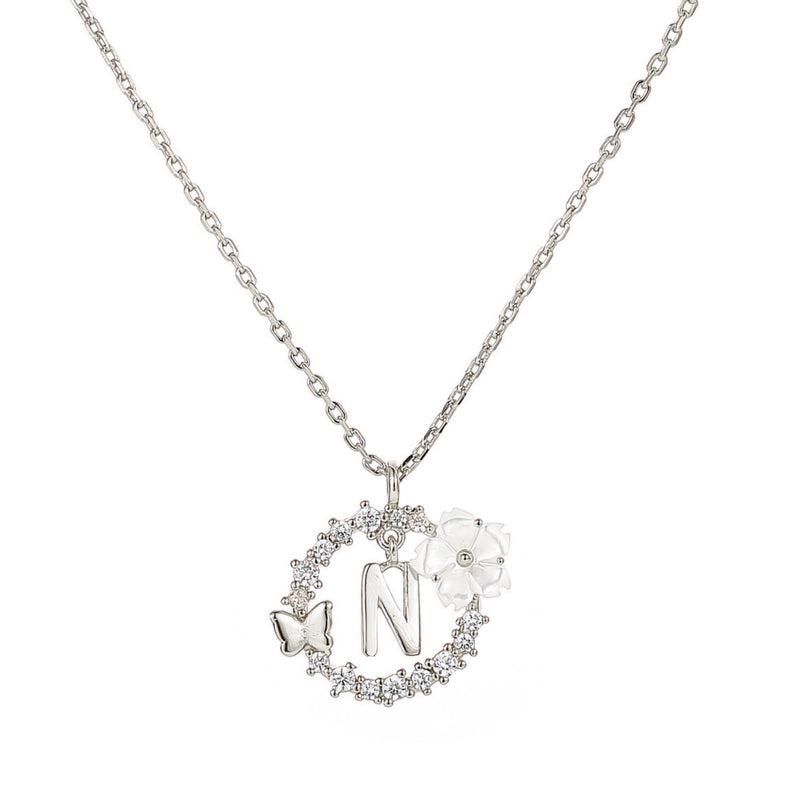 Silver Letter Necklace