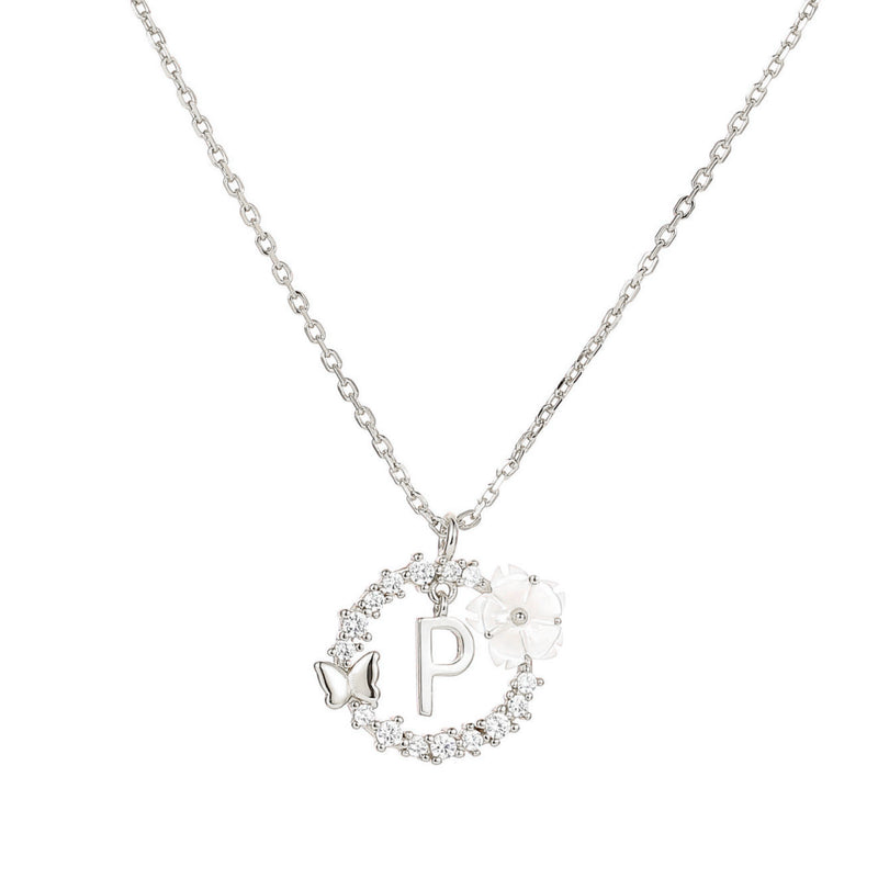 Silver Letter Necklace