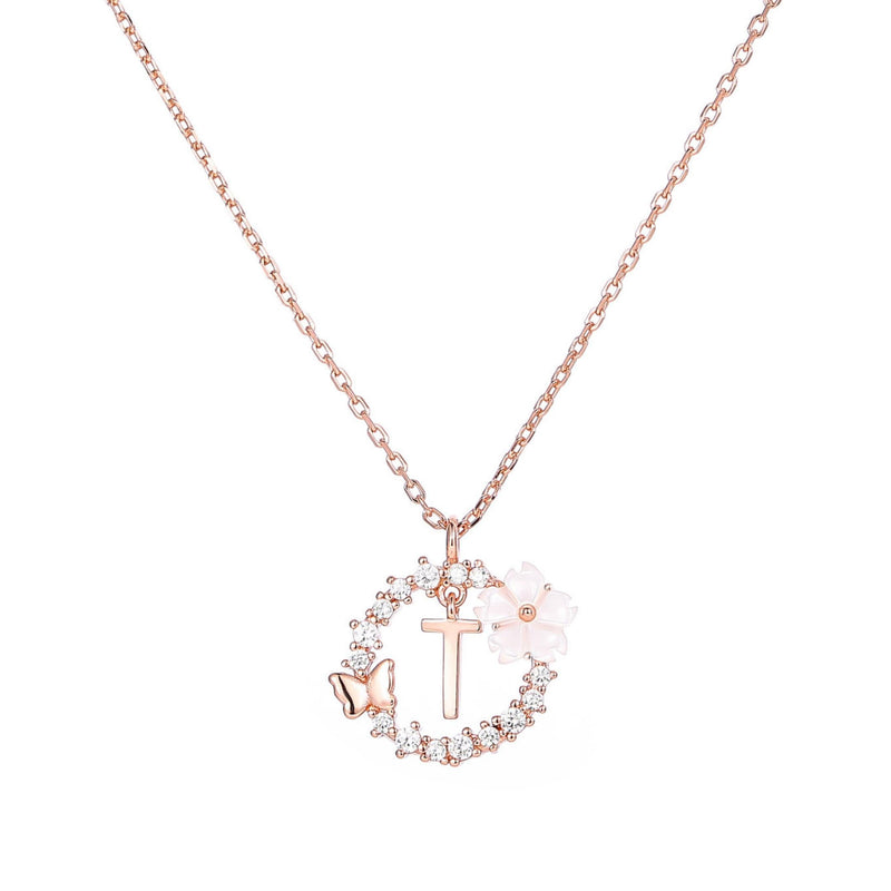 Letter Necklace, Sparkle Earrings and Bracelet Bundle