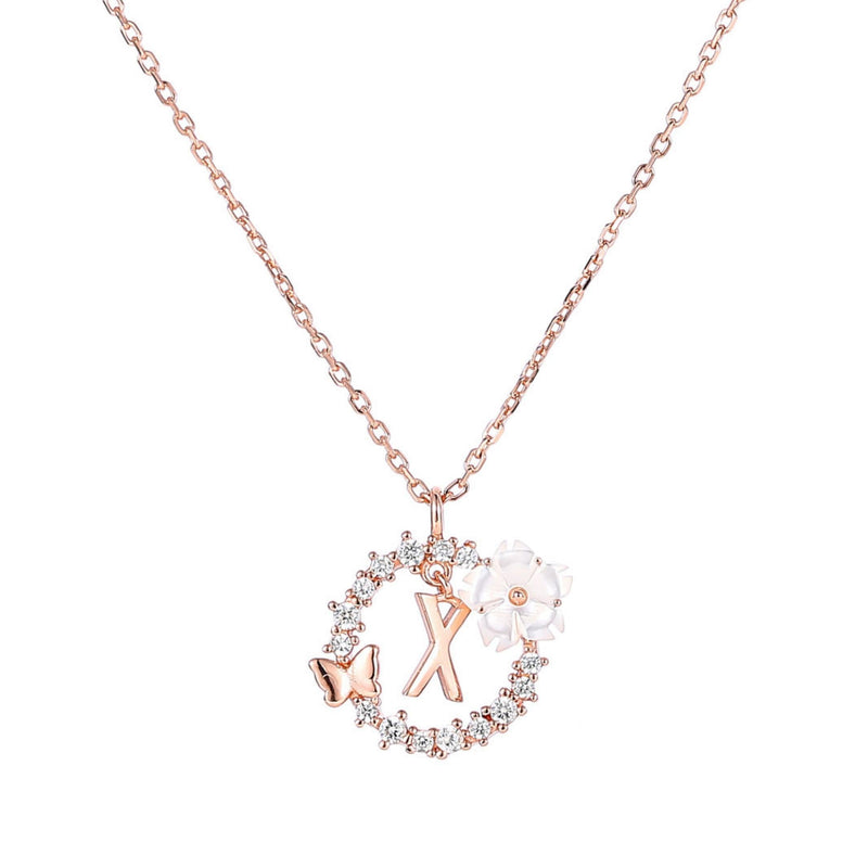 Rose Gold Letter Necklace