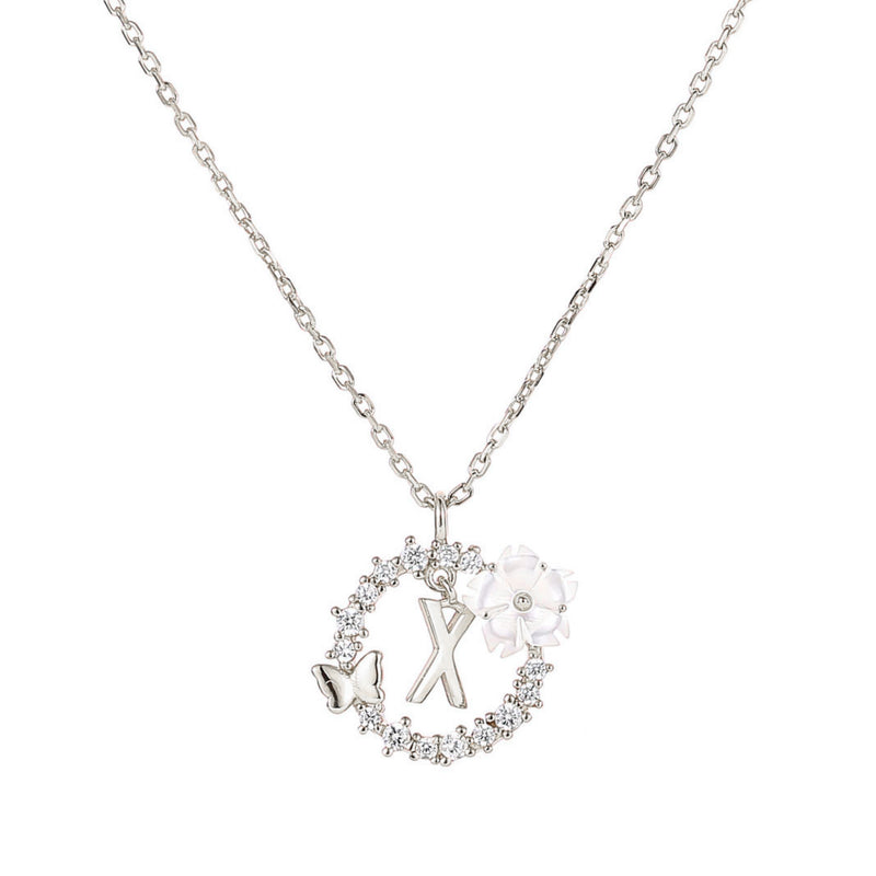 Silver Letter Necklace