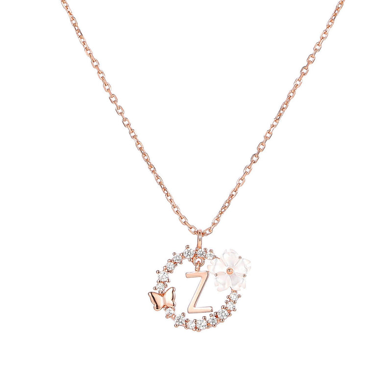 Letter Necklace, Sparkle Earrings and Bracelet Bundle