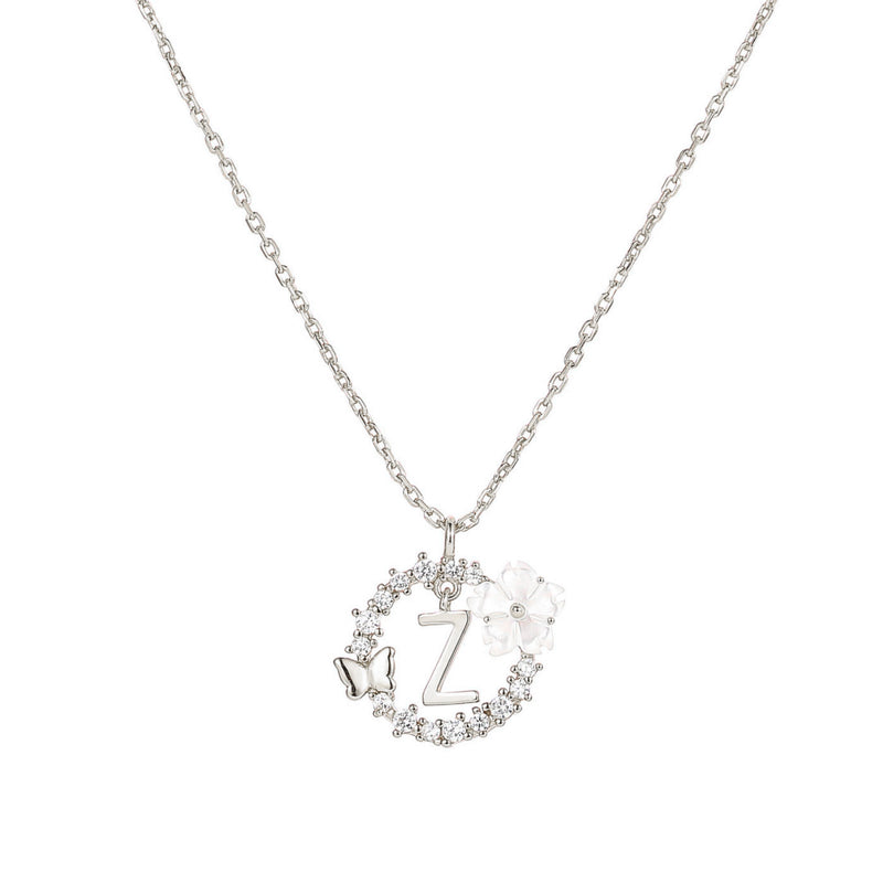 Silver Letter Necklace