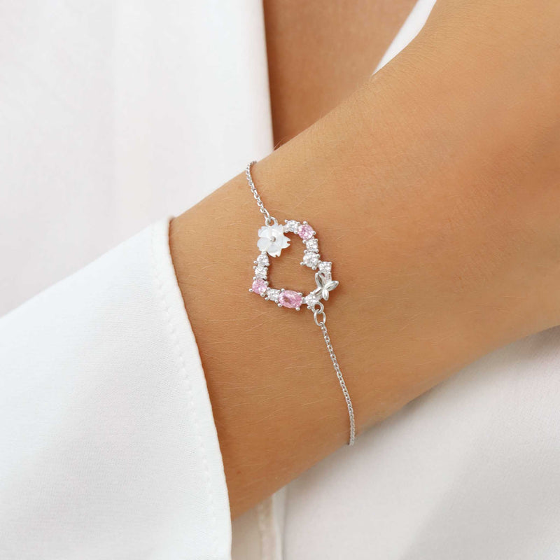Silver Heart Bracelet