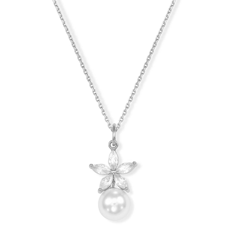 Silver Fleur Necklace