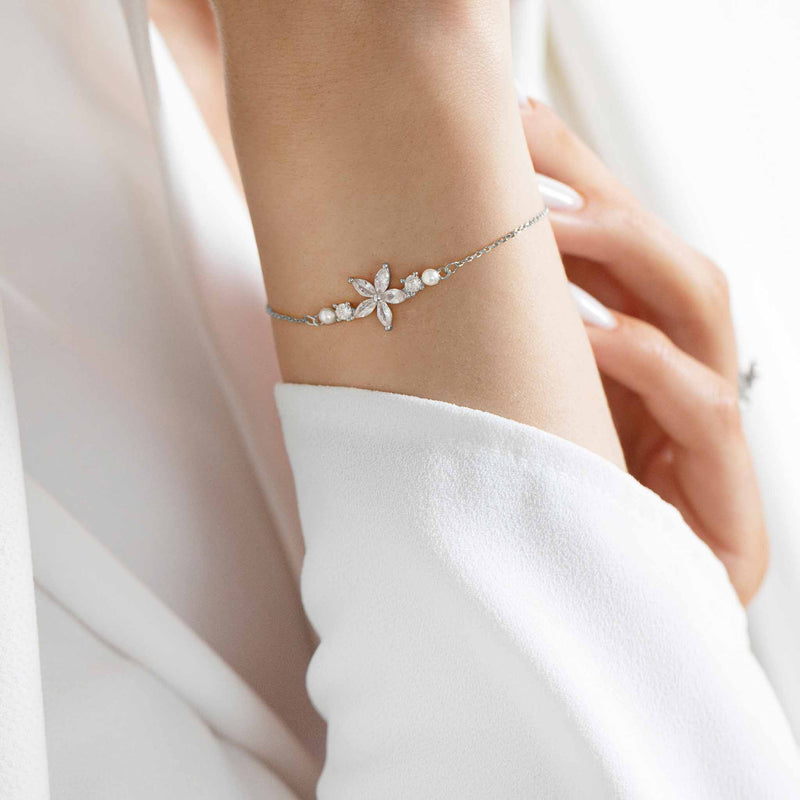 Fleur Bridal Silver Set