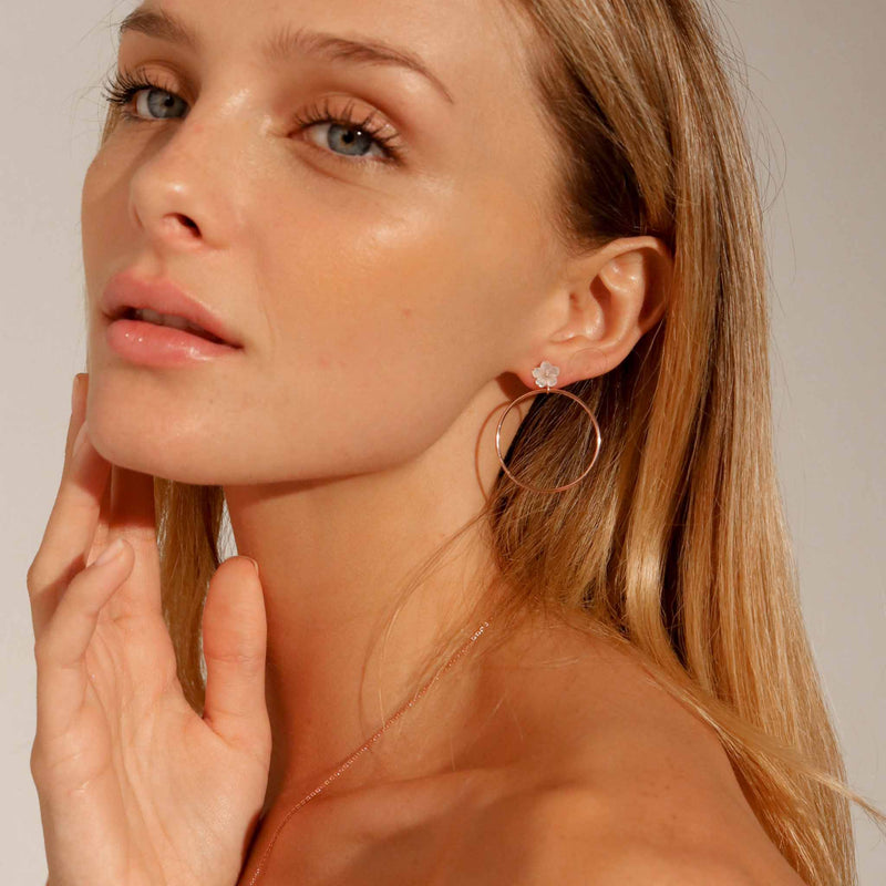 Forever Earrings Rose Gold