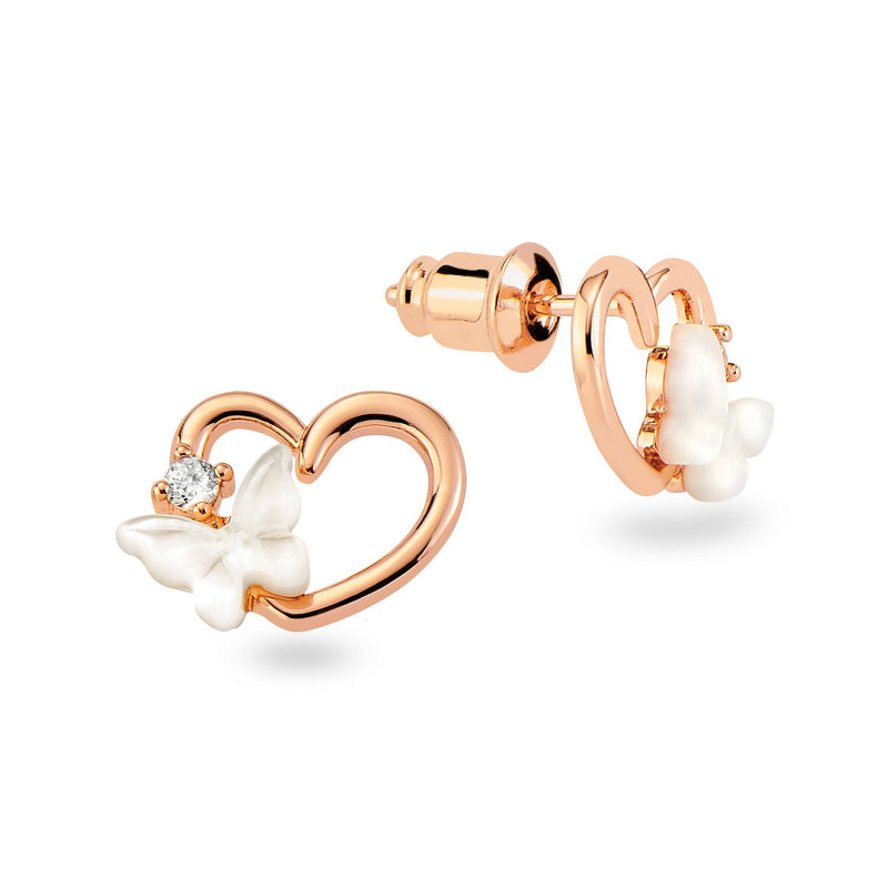 Butterfly Heart Earrings