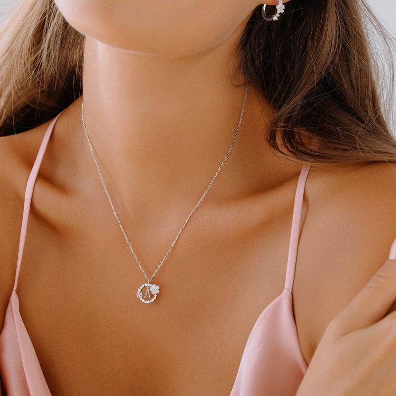Silver Letter Necklace