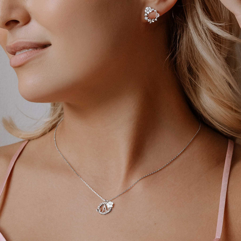 Silver Letter Necklace