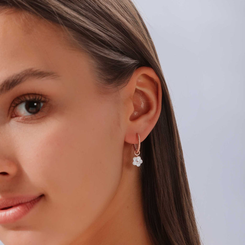 Blossom Twist Hoops Earrings