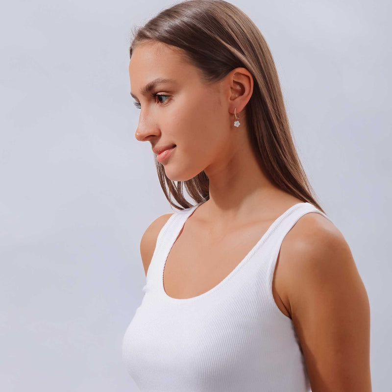 Blossom Twist Hoops Earrings