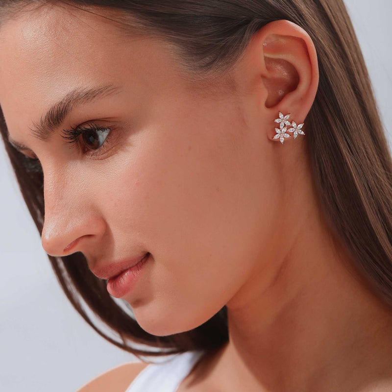 Bloom Earrings Rose Gold