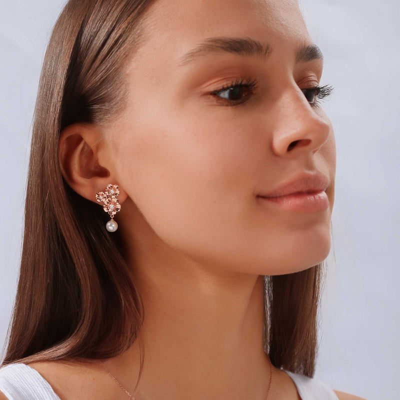 Belle Earrings Rose Gold