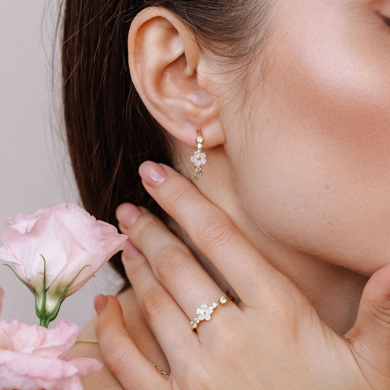 Lia Hoop Earrings Gold