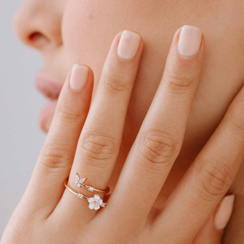 Butterfly Ring Rose Gold