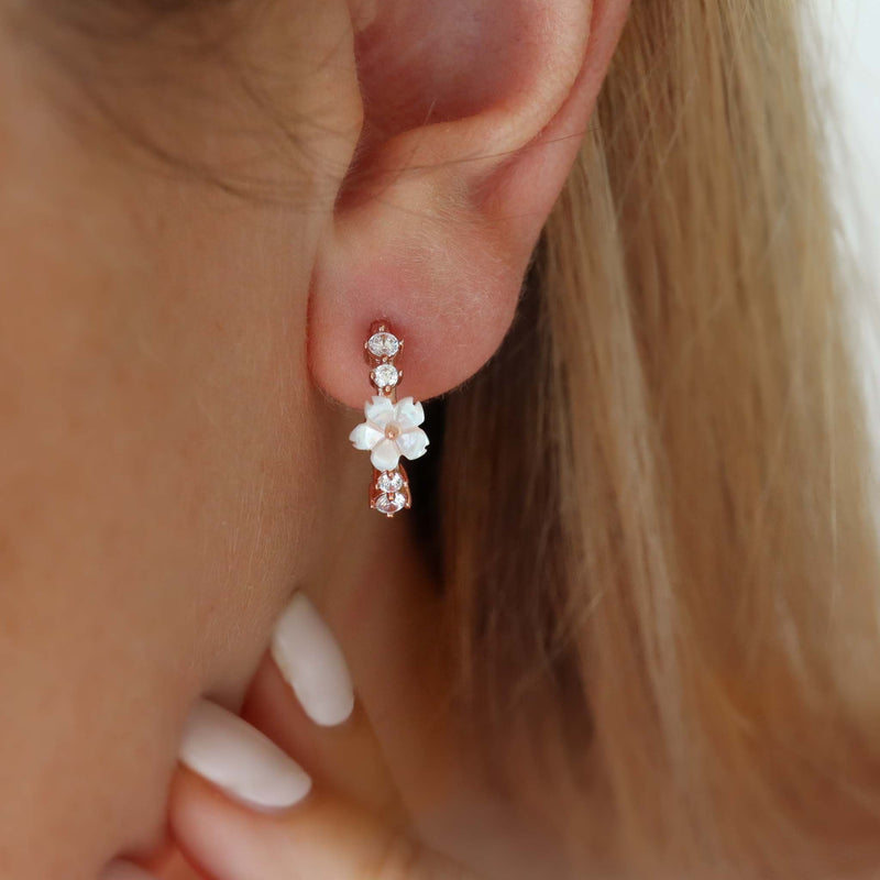 Lia Hoop Earrings Rose Gold