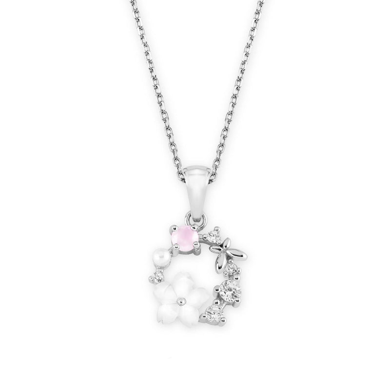 Silver Spring Flower Necklace
