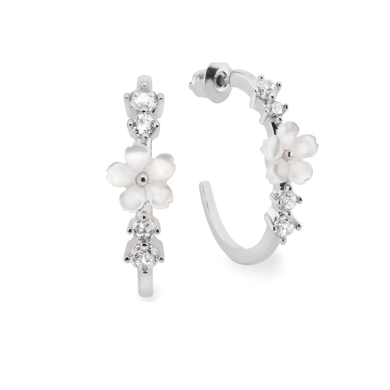 Lia Silver Hoop Earrings