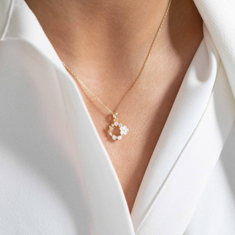 Gold Spring Flower Necklace