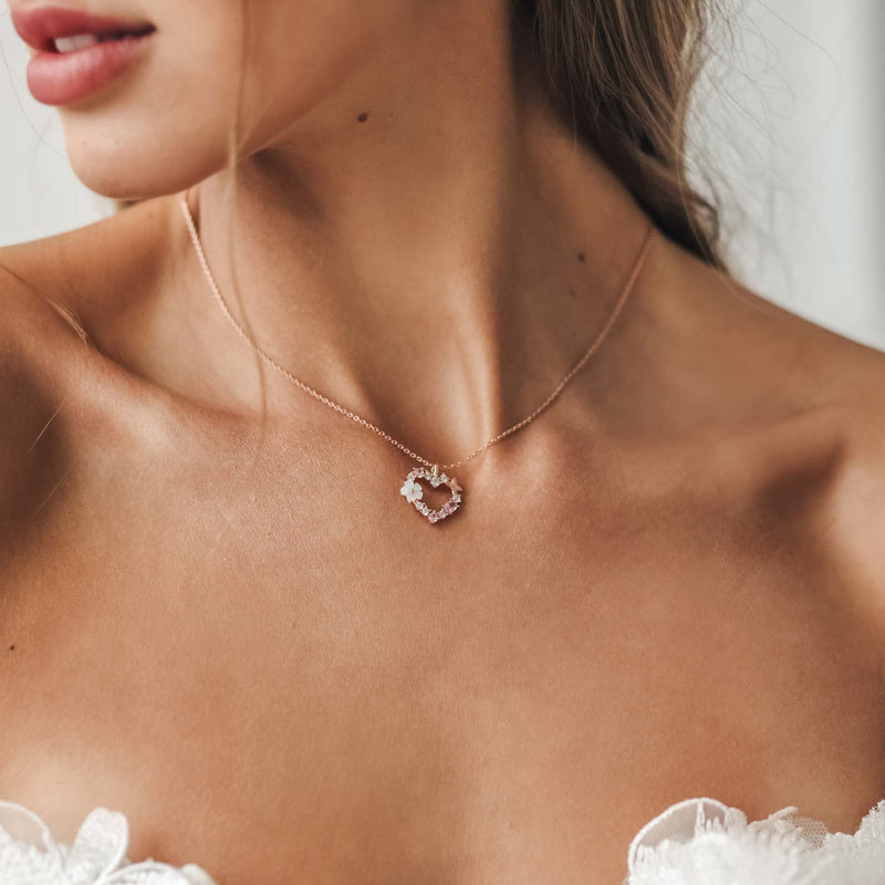 Rose Gold Heart Necklace