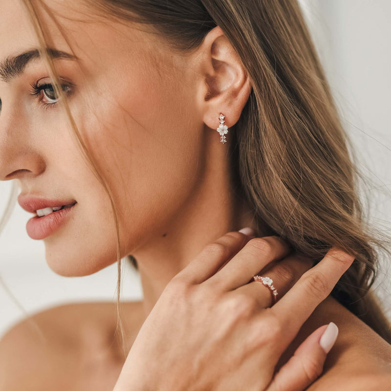 Lia Hoop Earrings Rose Gold