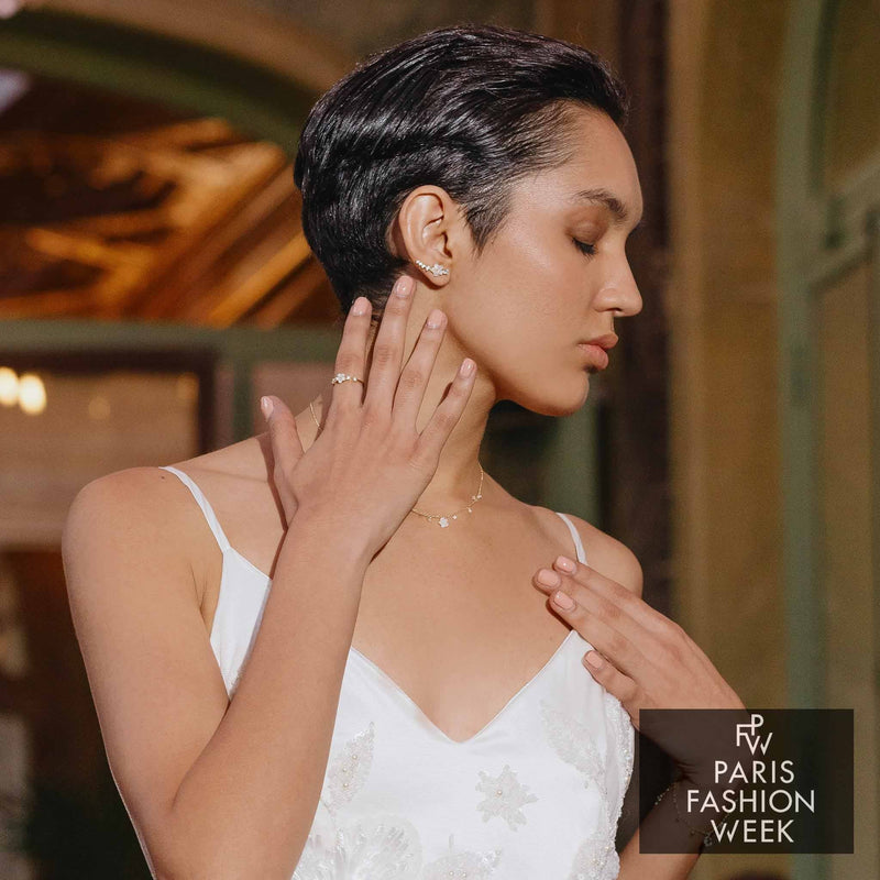 Lia Climber Earrings Gold