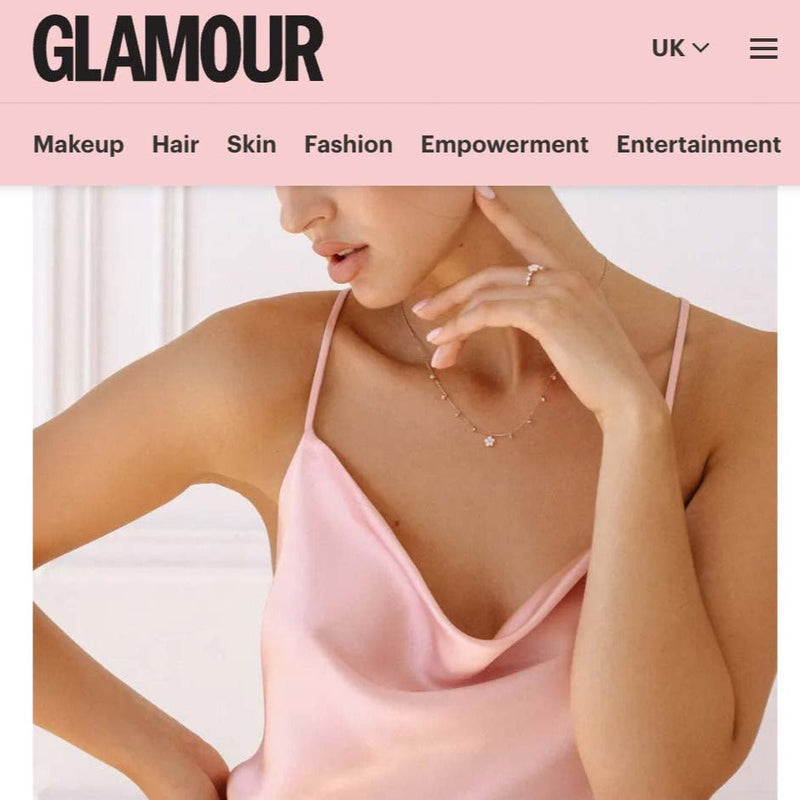 Lia Flower Necklace Rose Gold