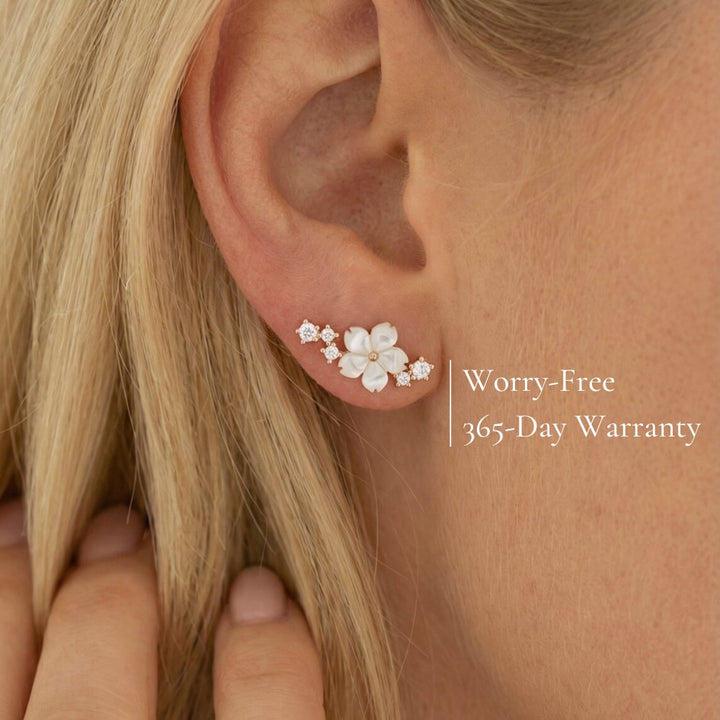 Rose Gold Sparkle Earrings