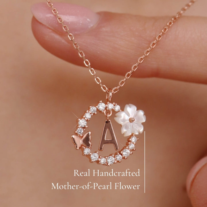 Rose Gold Letter Necklace