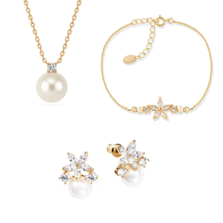 Fleur Bridal Gold Set