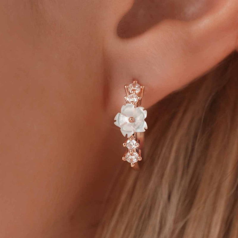 Lia Hoop Earrings Rose Gold