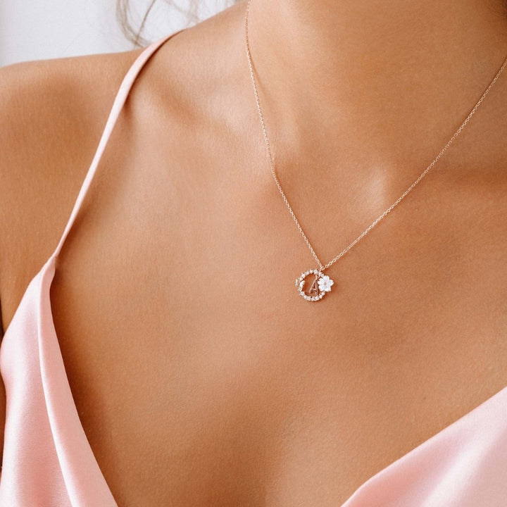 Rose Gold Letter Necklace