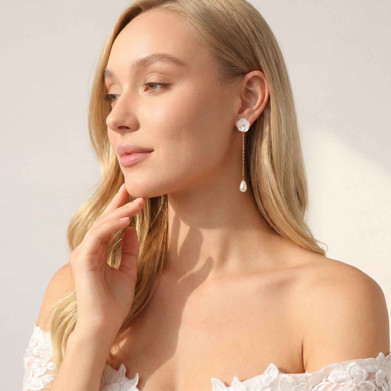 Blush Promise Drop Earrings