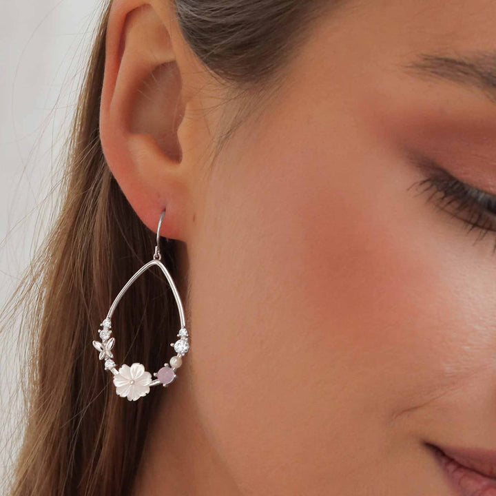 Dahlia earrings - Silver