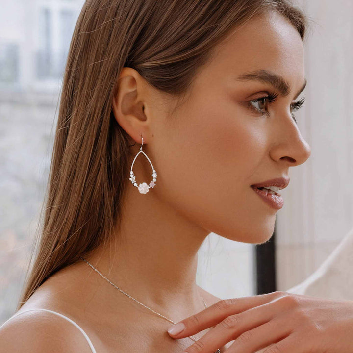 Dahlia earrings - Silver
