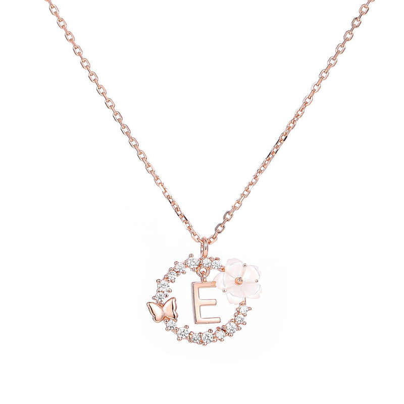 Letter Necklace, Sparkle Earrings Bundle