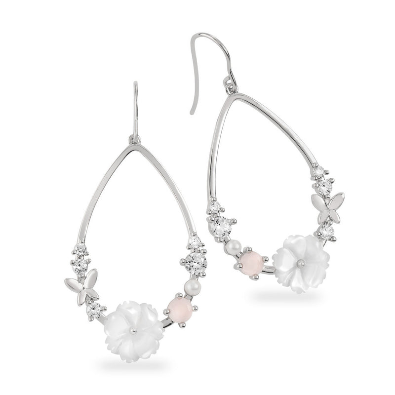 Dahlia earrings - Silver