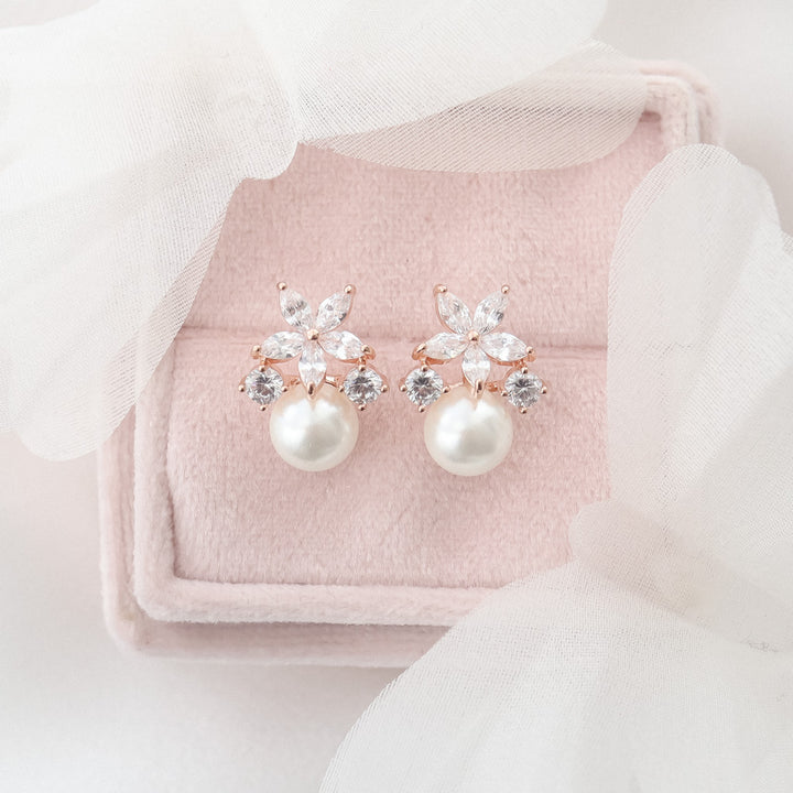 Fleur Bridal Rose Gold Set